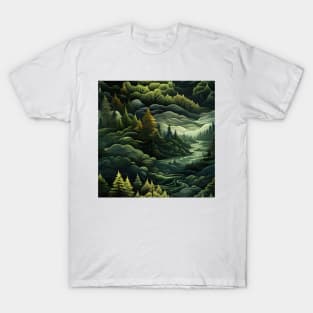 Fantasy Landscapes Forest Pattern 4 T-Shirt